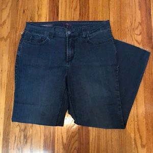 NYDJ Marilyn straight raw edge jeans size 12